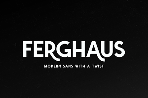 Ferghaus Sans, a Sans Serif Font by Twicolabs Fontdation