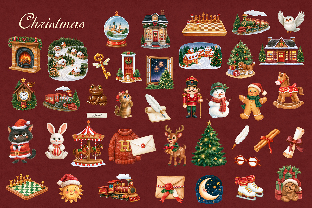 Christmas Fairy Tales Illustrations, a Seasonal Illustration by Feelsoul (Photo 10 of 11)