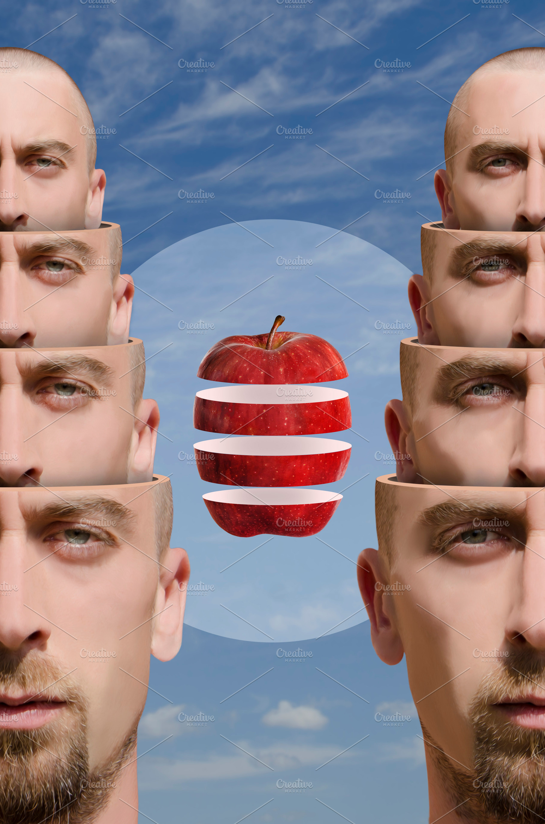 Surreal portrait of a man, a Person Photo by Psychopicture