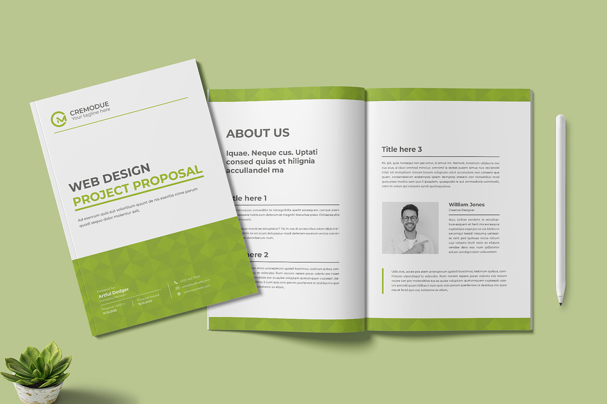 Web Design Project Proposal Design, a Brochure Template by MightyDesign (Photo 1 of 6)
