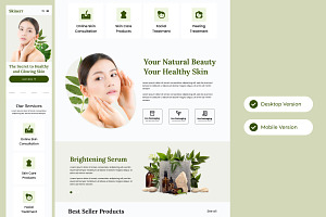 Skinerr - Skincare Landing Page V1