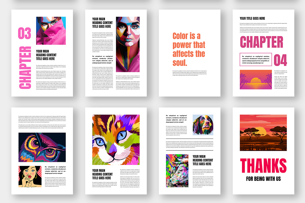 Minimal E-Book Layout, an UI Kit Template by ContestDesign (Photo 3 of 3)
