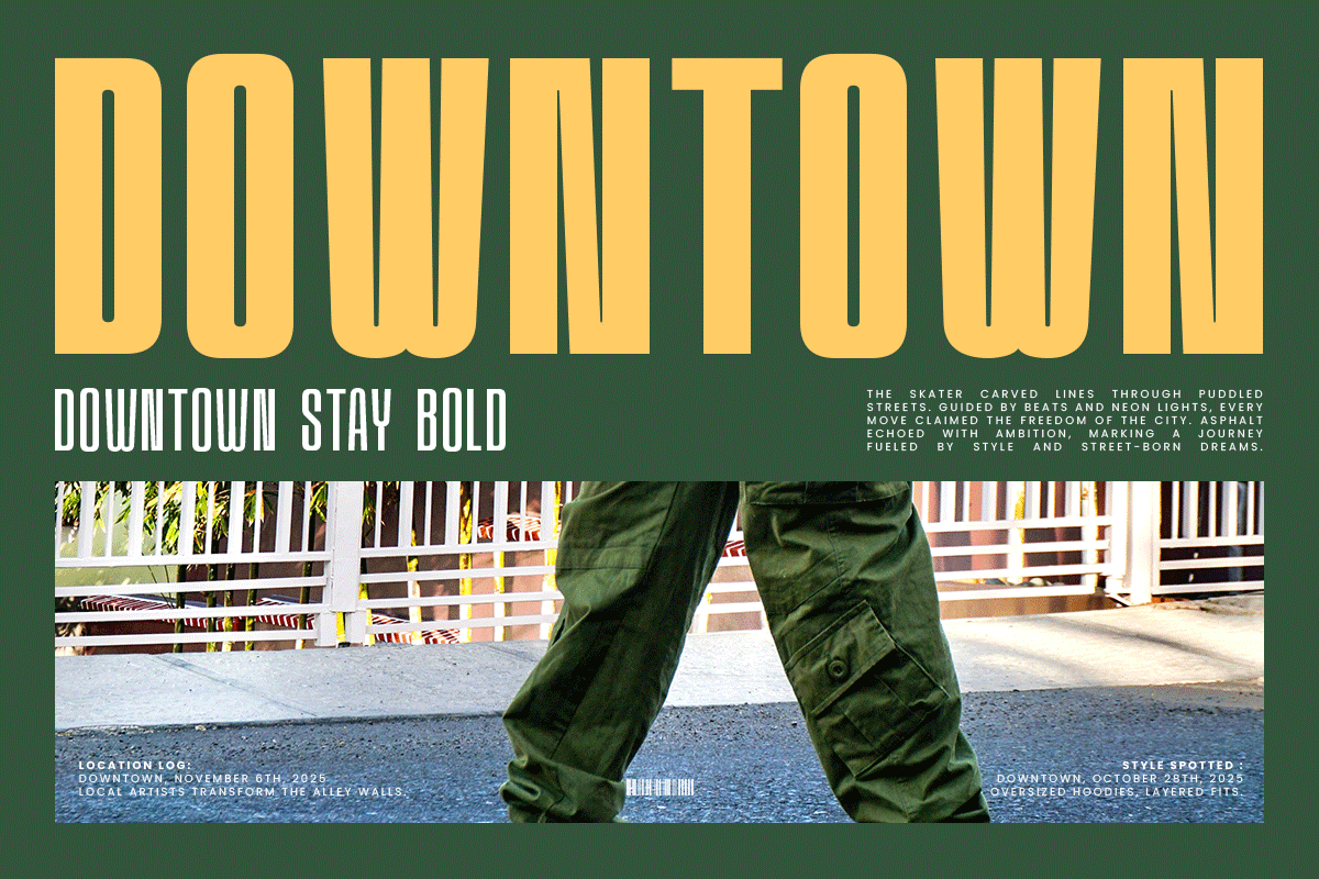 Odrine - A Retro Modern Condensed, a Sans Serif Font by roomspace creative lab (Photo 11 of 12)