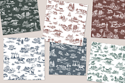 Kentucky Toile de Jouy Pattern, a Background Graphic by Hughes Studio (Thumbnail 9 of 9)