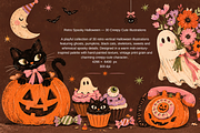 Retro Spooky Halloween Illustrations, a Background Graphic by MarisoArt (Thumbnail 2 of 6)