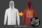 Men's Apparel Mockup Template Bundle, a Hoody Mockup by TheVectorLab (Thumbnail 10 of 21)