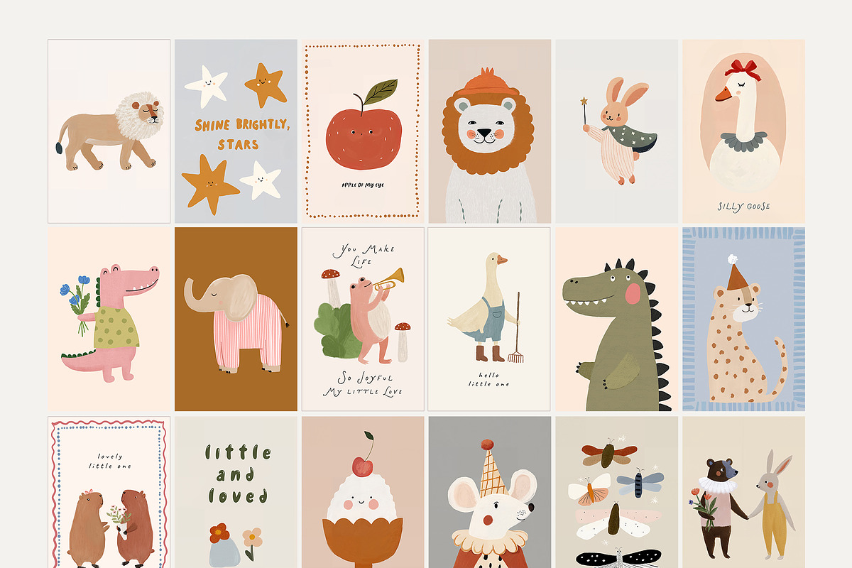 Pretty in Print - 150 Kids Posters, a Background Graphic by Muse Artist (Photo 12 of 16)