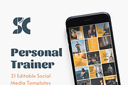 Social Media Templates for Fitness, a Social Media Template by SmallMakersContent (Thumbnail 1 of 5)