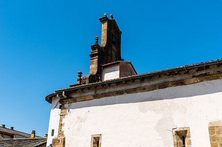 Picturesque church in the village of Vega del Pas