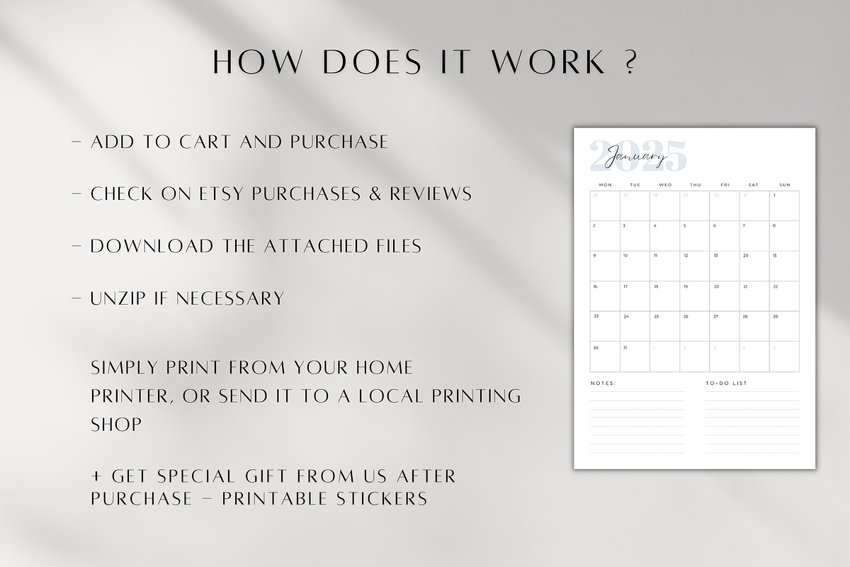 2025 Yearly / Monthly Calendar, a Stationery Template by BRANDcontent (Photo 7 of 7)