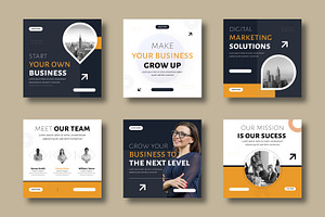 Modern Business  Social Media, a Social Media Template by MightyDesign