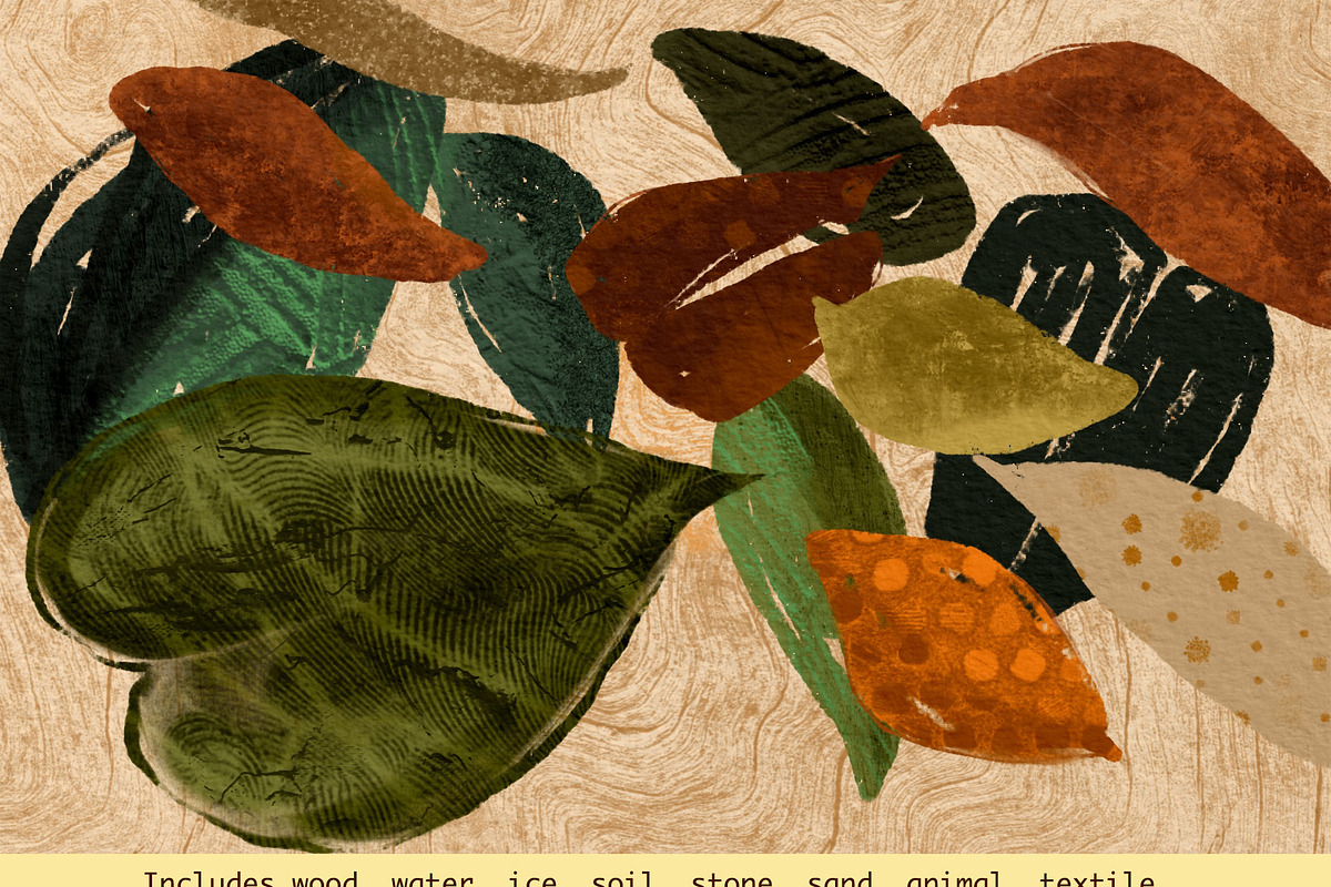 Organic 72 Procreate Texture Brushes, a Brush Add-On by HabitusDesigns (Photo 3 of 14)