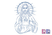 Hand Drawn Jesus Christ Line Art, a Person Illustration by MISS CHATZ (Thumbnail 3 of 3)