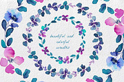 Abstract Flowers watercolor Clip art, an Illustration by MaraquelaStudio (Thumbnail 5 of 7)