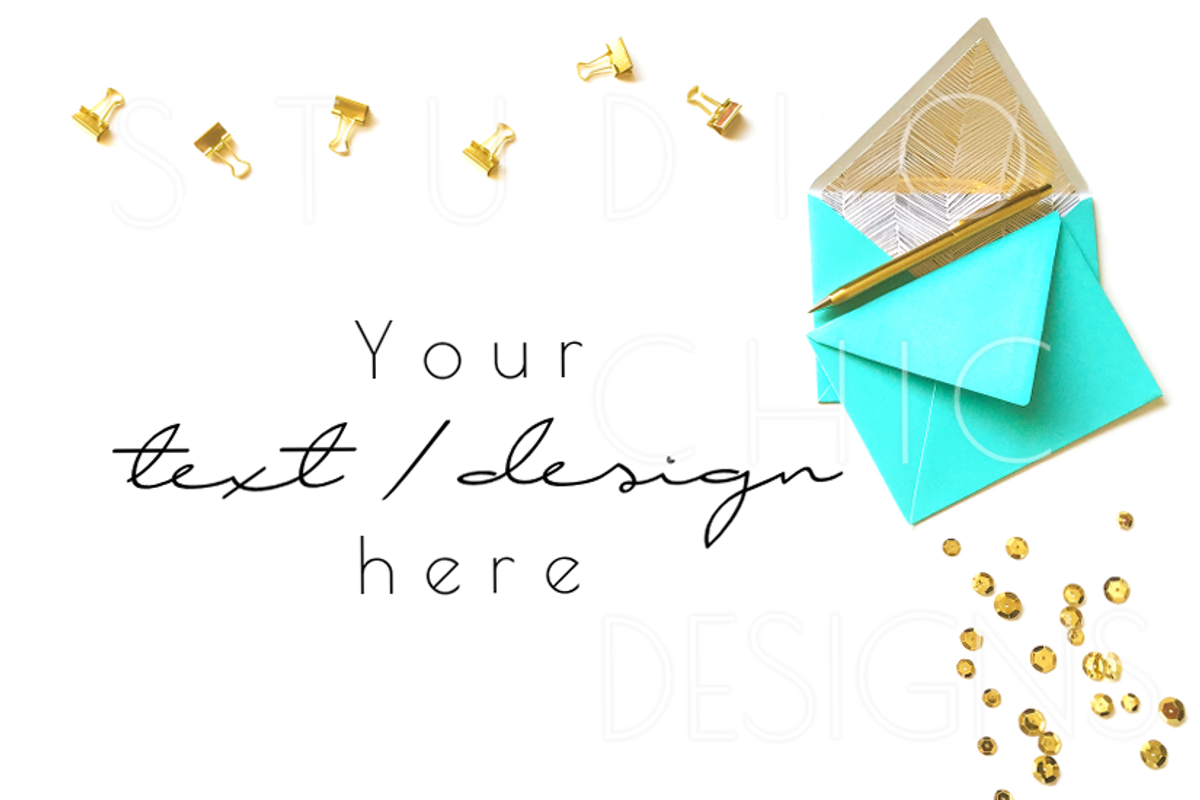 Party Stock Photography Card Display, a Print Template by Studio Chic Designs