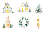 Minimal christmas clipart, an Illustration by CreationArt (Thumbnail 3 of 5)