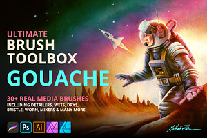 Ultimate Brush Toolbox – Gouache, a Brush Add-On by Nathan Brown