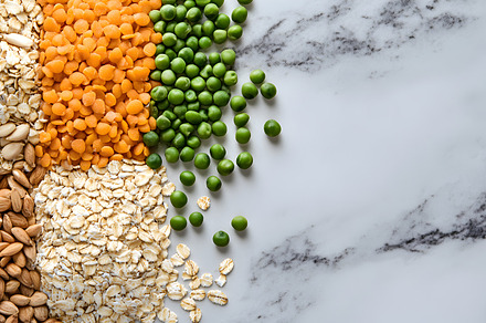 Assorted dry grains, legumes and nut, a Food & Drink Photo by Photostock