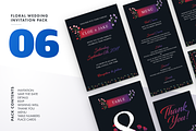 Floral Wedding Invitation Bundle, an Invitation Template by LovePowerDesigns (Thumbnail 12 of 17)
