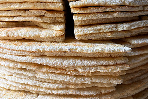 Casabe Sliced And Stacked
