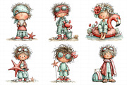 Whimsical Summer Beach Kids Clipart, an Illustration by Daily.Designs (Thumbnail 5 of 7)