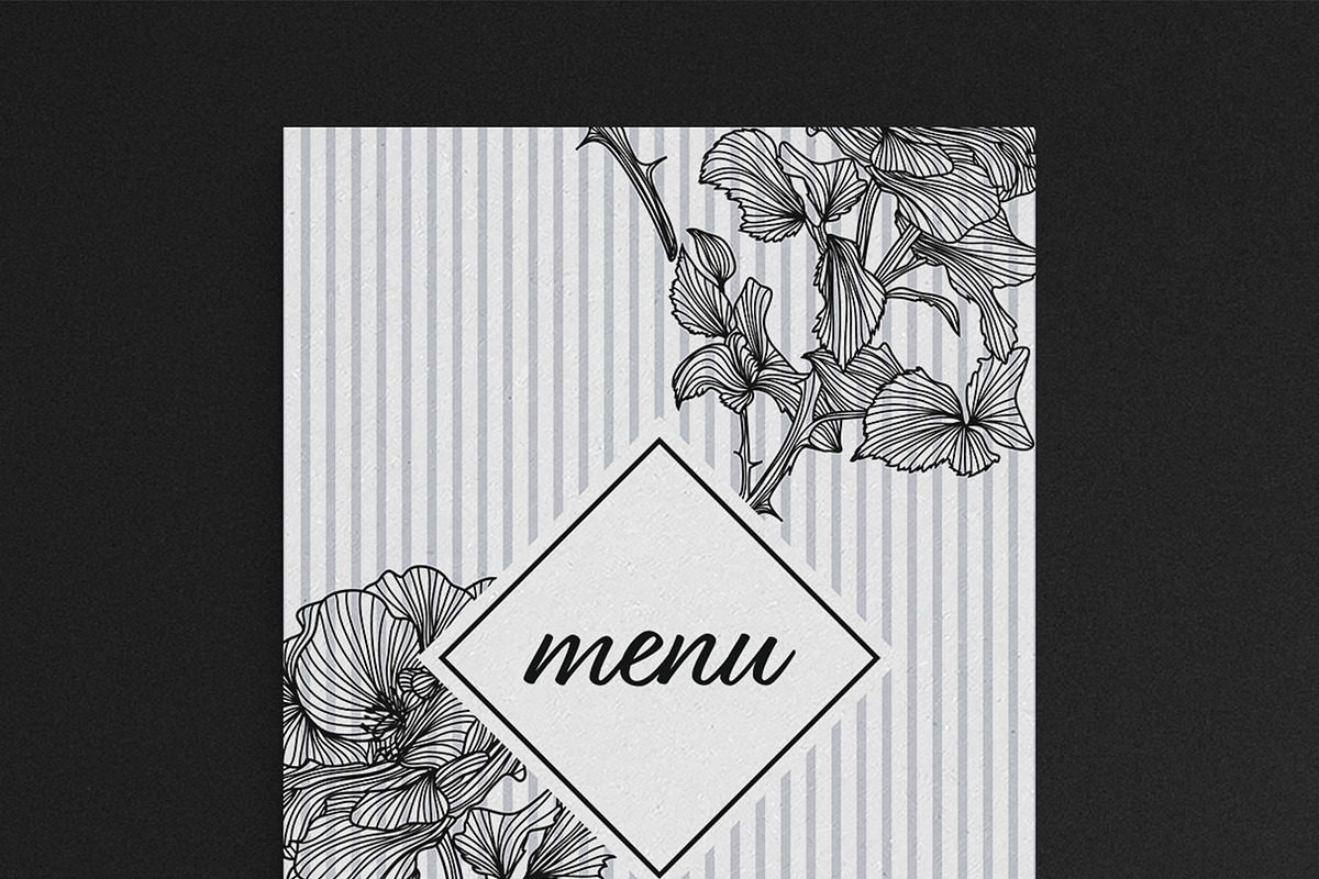 Floral Cocktail Menu Template, a Flyer Template by BrandPacks (Photo 6 of 6)