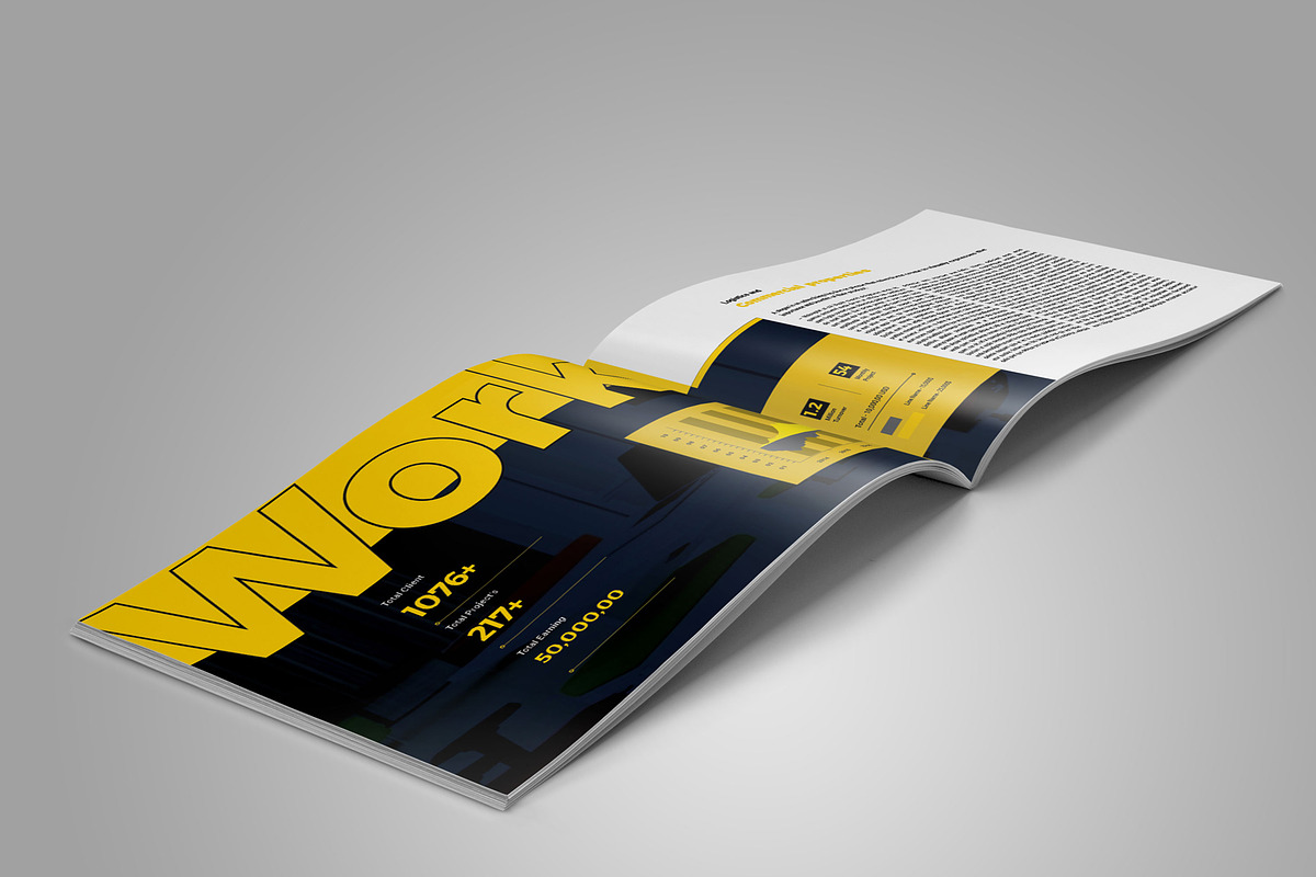 Horizontal Company Profile, a Brochure Template by Elite_Standard (Photo 11 of 15)