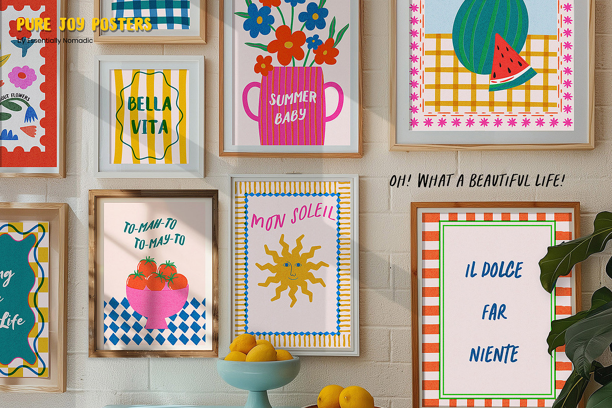 Dolce Vita - Positive Poster Summer, a Background Graphic by Essentially Nomadic (Photo 5 of 15)