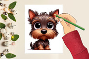 Watercolor Cute Puppy Png clipart, a Seasonal Illustration by Craft Nest (Thumbnail 2 of 5)