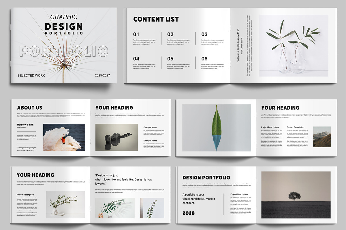 Photobook Portfolio Design Layout, a Brochure Template by MightyDesign (Photo 1 of 9)