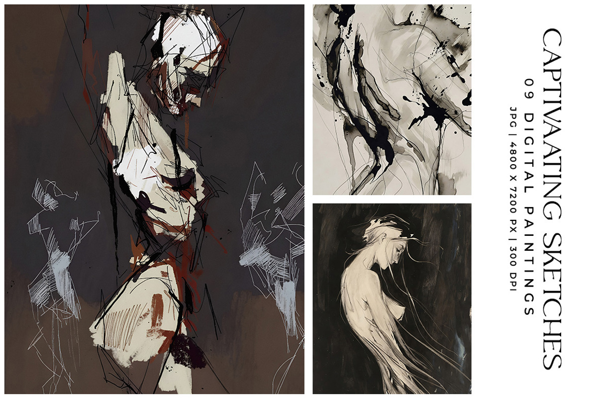Captivating Sketches, a Decorative Illustration by Digital Art Creations (Photo 2 of 7)