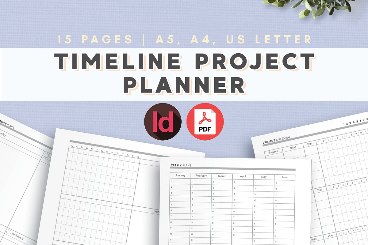 Project Planner Printable & Template, a Stationery Template by Nautical Notebooks (Photo 1 of 3)