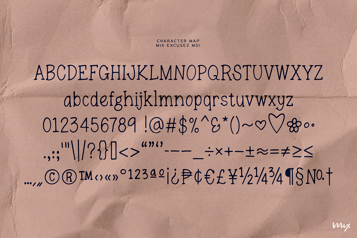 Excusez Moi - A Charming Font Duo, a Serif Font by Mix Fonts (Photo 2 of 5)