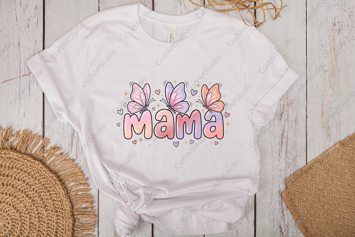 Trendy Butterfly Mama Design PNG, an Illustration by CraftArtStudio (Photo 3 of 4)