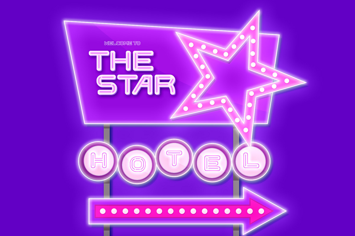 Neon Hypes, a Symbol Font by Ditatype (Photo 2 of 10)