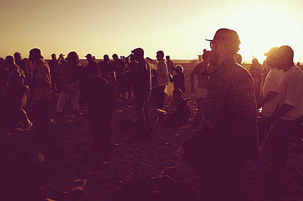 Sunset Party on Venice Beach, CA, an Arts & Entertainment Photo by Traveling Lifestyle