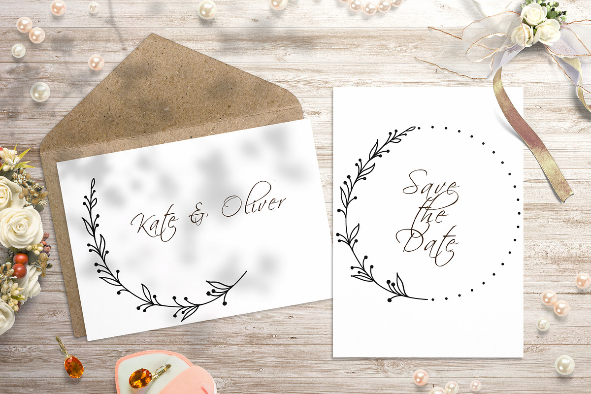 Line Floral Wreaths Collection, an Illustration by Dervik Art Store (Photo 4 of 8)