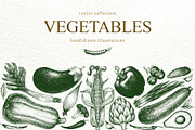 Vegetable Vector Collection, a Food Illustration by Lubov Illustrations Shop (Thumbnail 1 of 6)