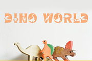 Dino World - Dinosaur Font, a Font by vladocar (Thumbnail 6 of 6)