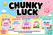 CHUNKY LUCK, a Slab Serif Font by Wow Magic (Thumbnail 4 of 5)