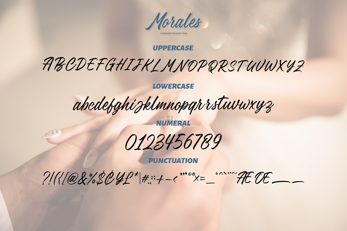 Morales - Handwritten Font, a Handwritten Font by Alphaleonis_std (Photo 5 of 6)