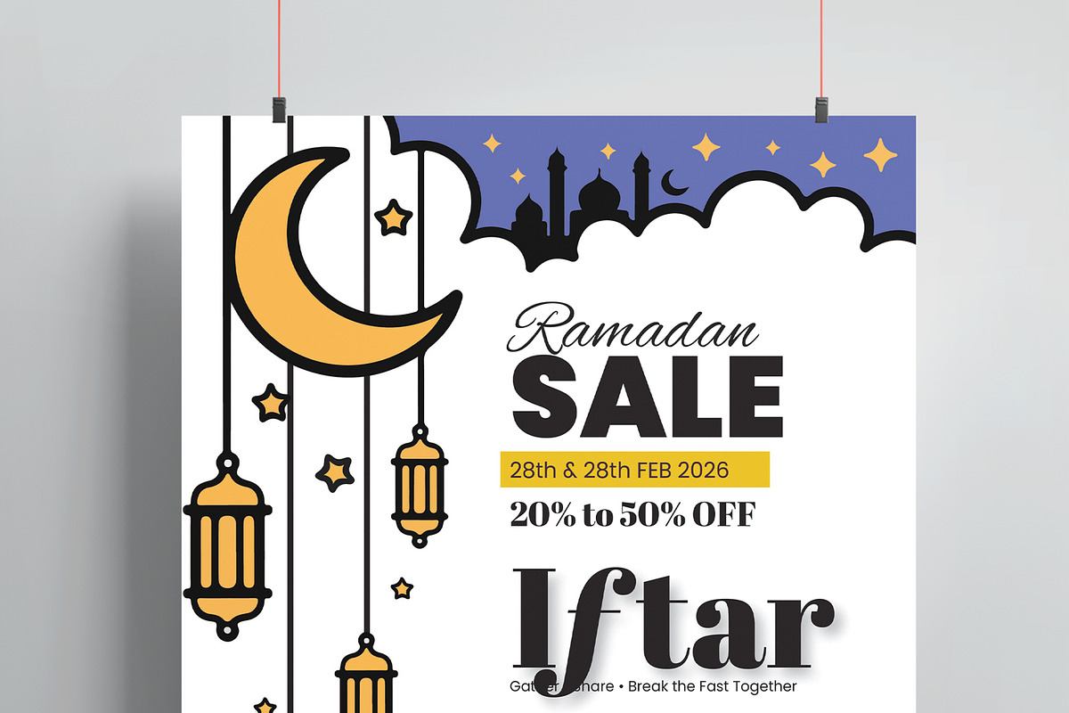 Mosque Ramadan Program Flyer, a Flyer Template by MightyDesign (Photo 2 of 8)