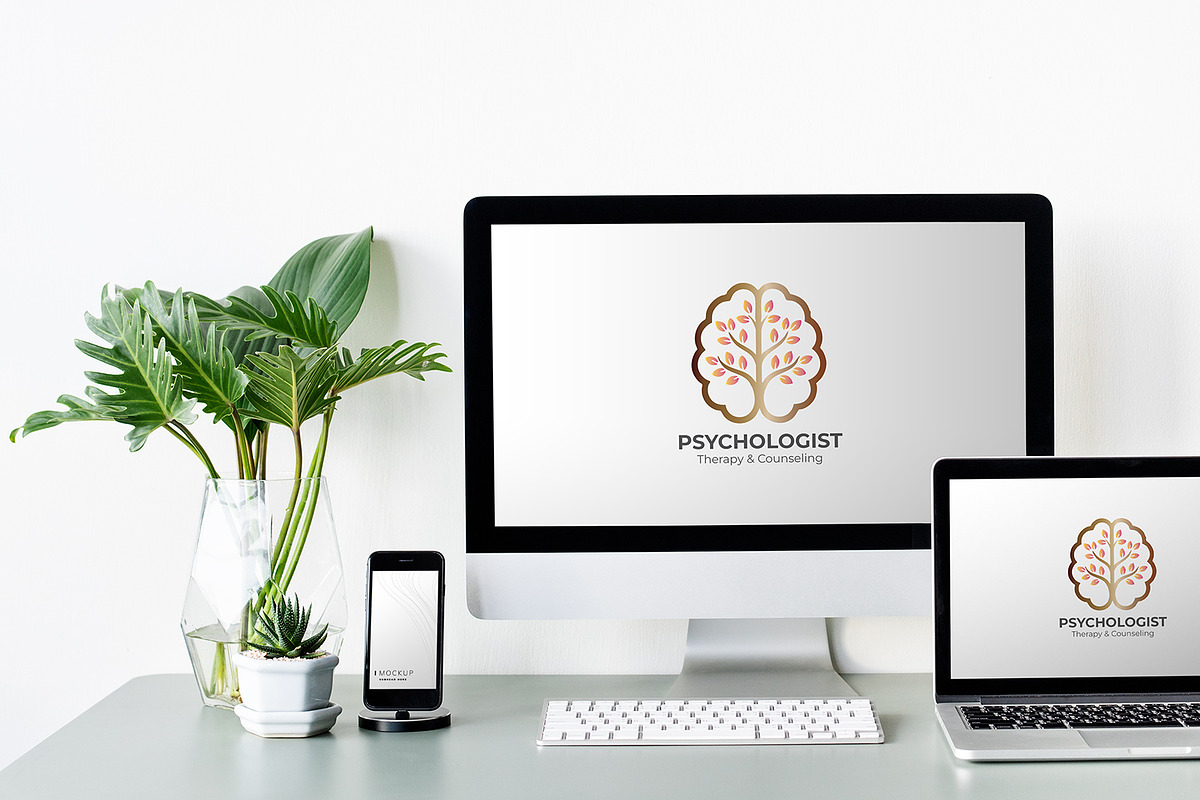 Brain Tree & Psychology Logo Design, a Branding & Logo Template by YUDesignStore (Photo 5 of 7)