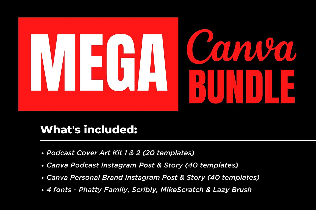 Mega Canva Template Bundle - SALE, a Marketing Template by Mike Brennan Art & Design (Photo 2 of 13)