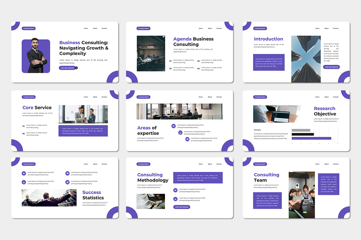 Business Consulting Keynote Template, a Presentation Template by Iqsiart Studio (Photo 2 of 3)