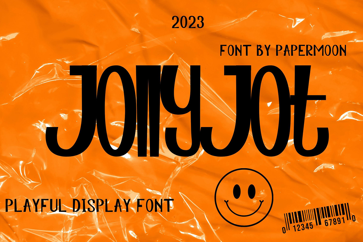JollyJot Playful Display Font, a Handwritten Font by PaperMoon (Photo 1 of 6)