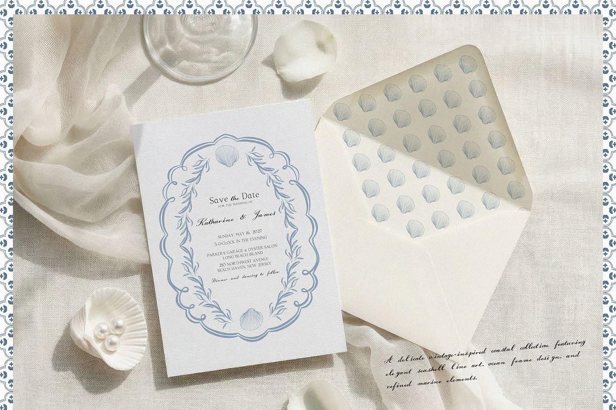 Coastal Vintage Elegance line art, an Object Graphic by lokko studio (Photo 10 of 11)