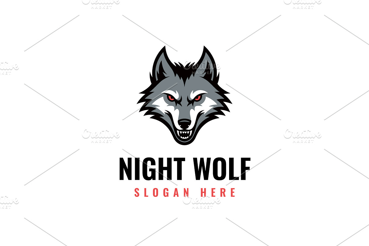 Night Wolf Logo, a Branding & Logo Template by Pixes (Photo 1 of 2)