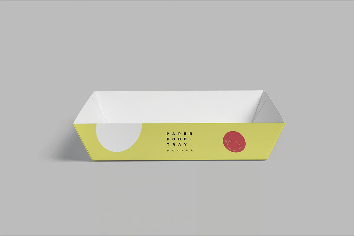 Paper Food Tray Mockups, a Household Mockup by megostudi0 (Photo 6 of 6)
