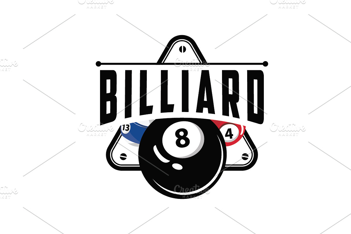 simple concept billiard club badge, a Branding & Logo Template by Maylianaw28 (Photo 2 of 2)
